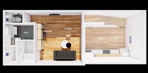 a floor plan of a small apartment with a room at Japan Sessions | KANZAKI 02 - Vacation STAY 12779 in Osaka