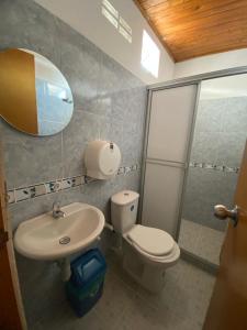 Koupelna v ubytování Hotel imperial