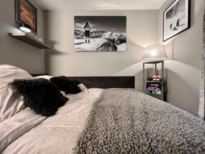 Postelja oz. postelje v sobi nastanitve Rocky Studio Chamonix Sud
