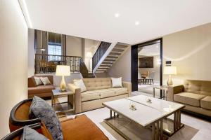 Posezení v ubytování Hilton Budapest