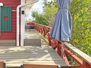 Balkon atau teras di 4 person holiday home in S LVESBORG