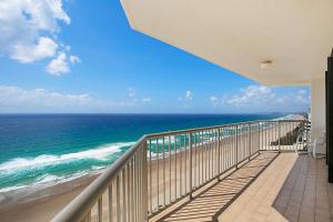 a balcony with a view of the ocean at A Perfect Stay - 23C Imperial Surf in Gold Coast