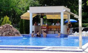 Bazén v ubytovaní Hotel Villa Völgy Wellness & Konferencia alebo v jeho blízkosti