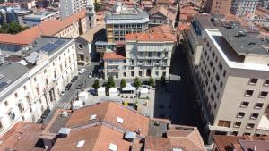 an aerial view of a city with buildings at Palazzo Brienza in Potenza