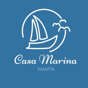 een zeilboot met een palmboom op de achtergrond bij Posada del sol in Manta