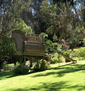 A garden outside Hotel Fundo Las Tortolas