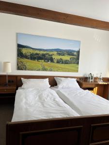 Postel nebo postele na pokoji v ubytování Hotel Schnepper