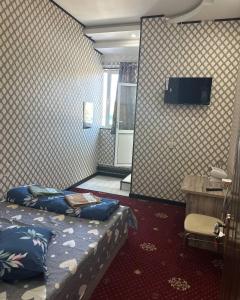 Area tempat duduk di Hostel Vostok возможно размещение пар без ЗАГСа