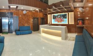 Χώρος καθιστικού στο Hotel Krishna
