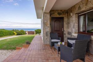 Balkon lub taras w obiekcie Casa rural Cuchia con vistas