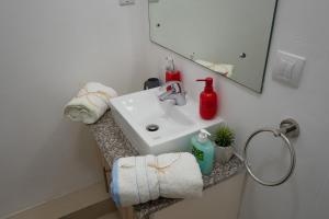 Vannituba majutusasutuses Luxury beachfront duplex, Coin de Mire view / 3Bed