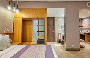 Krevet ili kreveti u jedinici u okviru objekta Hotel H2O
