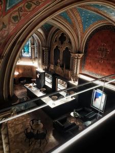 an overhead view of a room with a ceiling at Zenit Convento San Martin in Donostia-San Sebastián