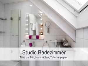 Koupelna v ubytování Landhaus Edelmann + 24 fotografií