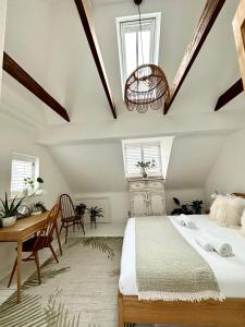 Ένα ή περισσότερα κρεβάτια σε δωμάτιο στο Stunning 3 bedroom & 2 bathroom cottage with patio +26 φωτογραφίες