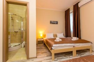 Koupelna v ubytování Hotel Hana
