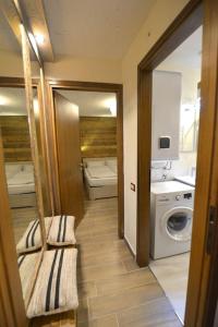 Phòng tắm tại Taverna al ponte