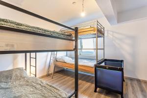 a bedroom with two bunk beds in a house at Haci Babas Home in Bestwig