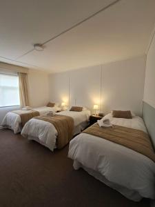Una cama o camas en una habitación de Hotel Capitán Eberhard