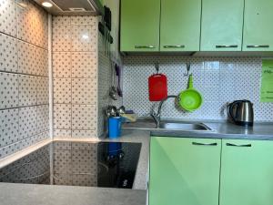 Kuchyň nebo kuchyňský kout v ubytování Amely Hostel