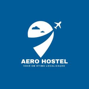 an ice cream cone and a plane logo at Aero Hostel Londrina in Londrina