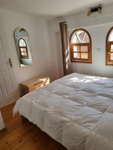 Postel nebo postele na pokoji v ubytování Sunflower maisonette with attic