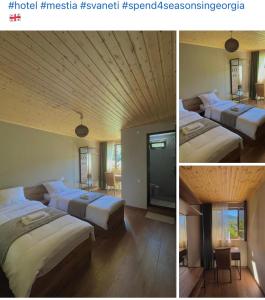 Postel nebo postele na pokoji v ubytování Mestia Views