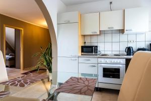 Kuchyň nebo kuchyňský kout v ubytování Wohnung in Haddenhausen