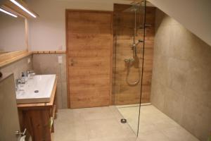 Koupelna v ubytování Ferienwohnung beim Hainz