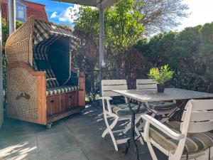 Ein Garten an der Unterkunft Hanse-Haus Wohnung 04