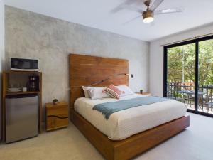 Postelja oz. postelje v sobi nastanitve Spacious and centrally apartment a few streets from the beach By Yeah