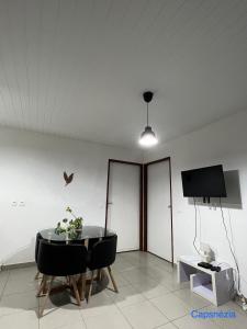 TV a/nebo společenská místnost v ubytování Kasentof