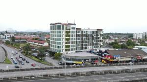 Nespecifikovaný výhled na destinaci Kučing nebo výhled na město při pohledu z hotelu