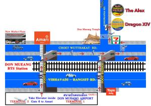 a map of the sights and landmarks of singapore at Dragon XIV in Bangkok