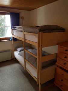Katil dua tingkat atau katil-katil dua tingkat dalam bilik di Freude am Berg