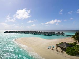 an aerial view of the beach at the excellence punta cana resort at NH Collection Maldives Havodda Resort - Stays of 6 nights or more, 50 percent off domestic flights for 2 person in Gaafu Dhaalu Atoll