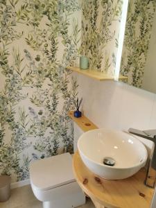 A bathroom at BaseGlamp