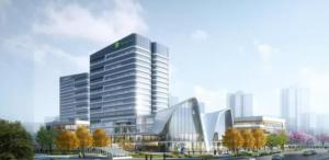 a rendering of a large building in a city at Holiday Inn Chengdu East, an IHG Hotel in Chengdu