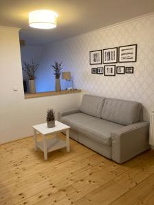 Uma área de estar em Apartmány Štěpánkova 85