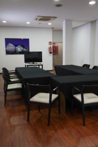 TV a/nebo společenská místnost v ubytování Hotel Benetusser
