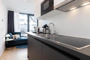 A cozinha ou cozinha compacta de The Doorman Goethe Frankfurt am Main