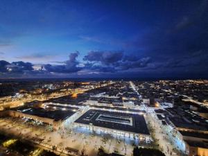 Uma vista geral de Rabat ou a vista da cidade a partir do apartamento