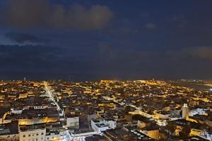 Uma vista geral de Rabat ou a vista da cidade a partir do apartamento