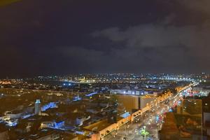 Uma vista geral de Rabat ou a vista da cidade a partir do apartamento