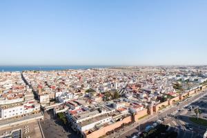 Uma vista geral de Rabat ou a vista da cidade a partir do apartamento