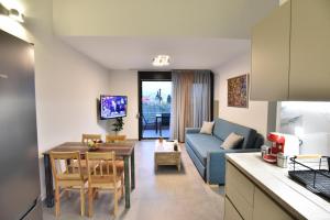 Kuchyň nebo kuchyňský kout v ubytování Good Vibes Suite