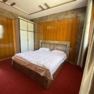 a bedroom with a large bed in a room at Naqcho Paradise Inn Hotel in Skardu