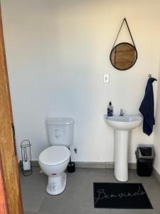 A bathroom at Casa nova - Praia Linda, São Pedro da Aldeia