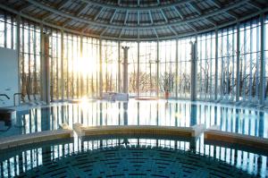 Bazén v ubytování Les Thermes de Spa by La Cour de la Reine Hôtel, Suites & accès gratuit au centre thermal nebo v jeho okolí