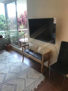 TV a/nebo společenská místnost v ubytování Apartamento Full